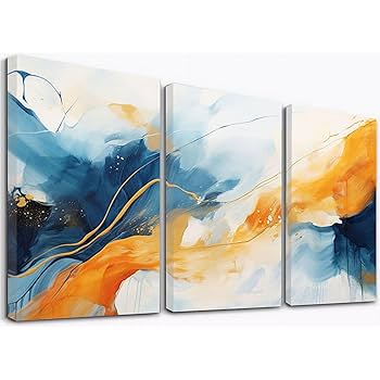 Amazon.co.jp: SHYAMIC アートパネル 抽象 3枚セット飾り絵 抽象